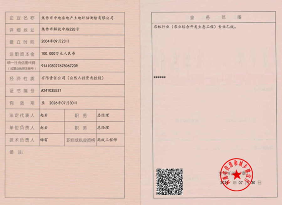農林乙級資質